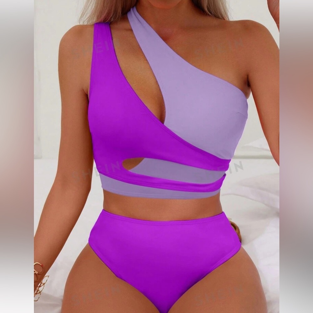 Purple swimsuit